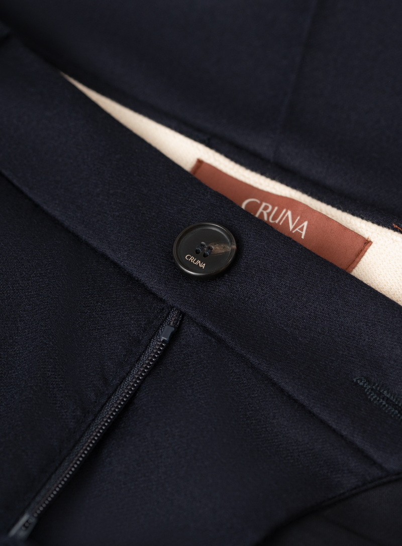 Broek in wol stretch | FULL_WIDTH | BLUE NAVY