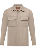 Overshirt in wol | Beige