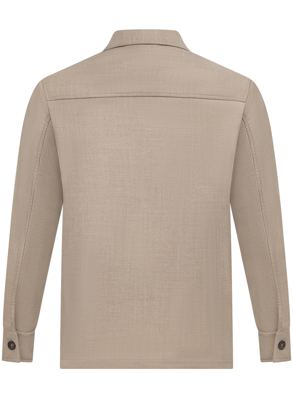Overshirt in wol | Beige