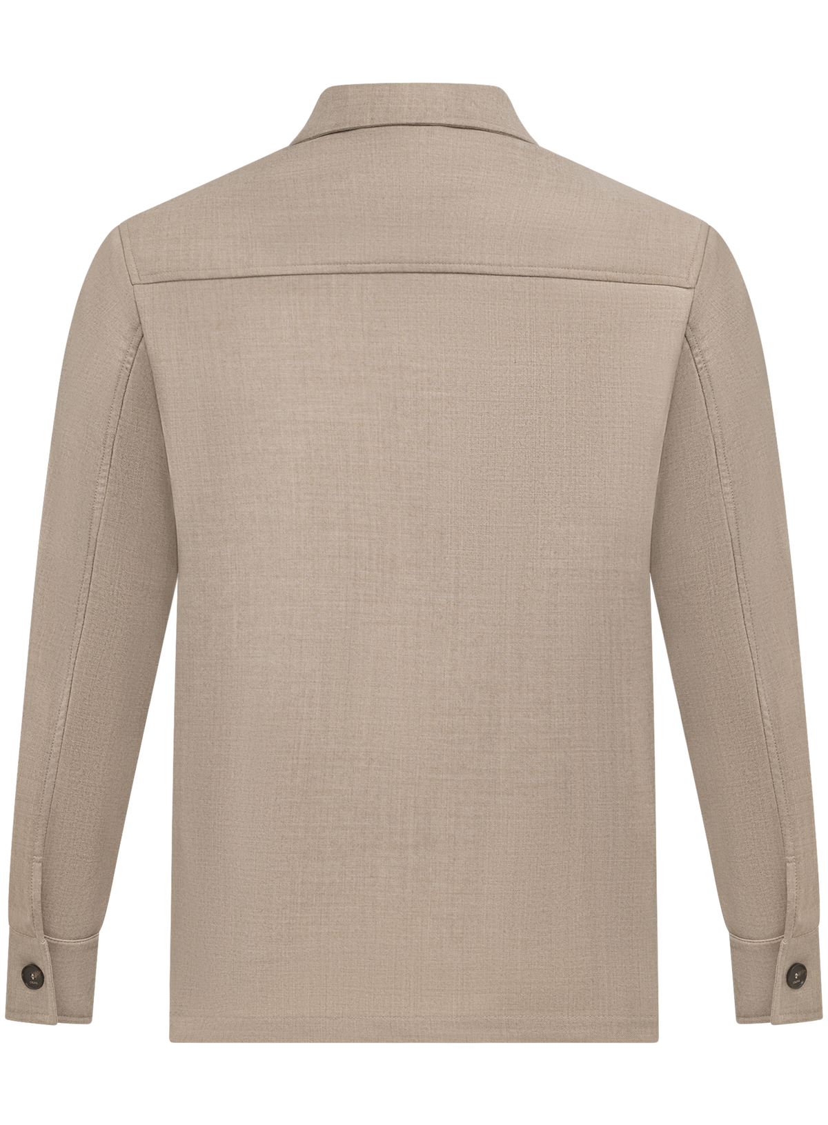 Overshirt in wol | Beige