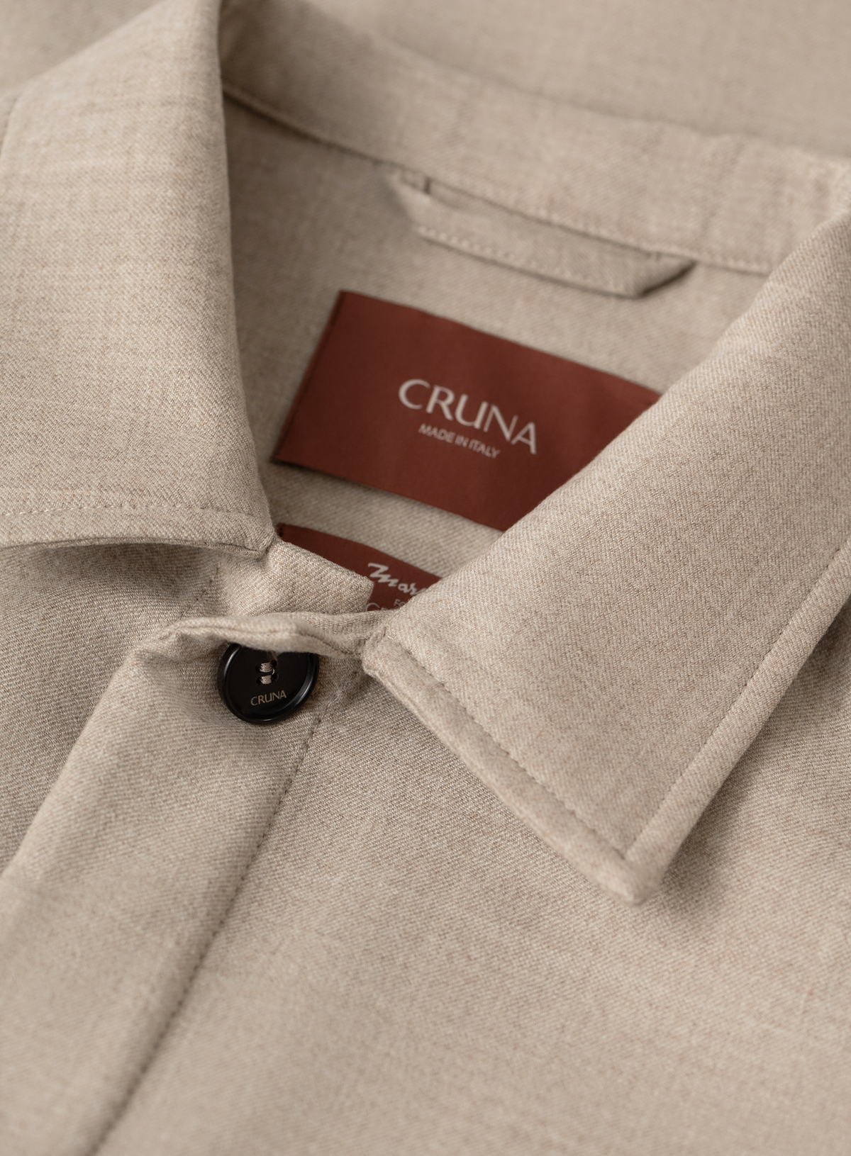 Overshirt in wol | FULL_WIDTH | Beige