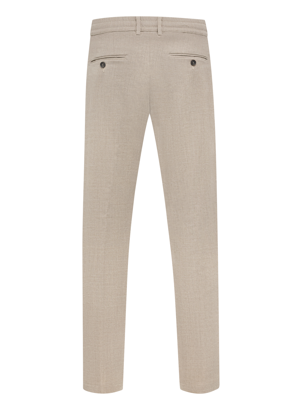 Jog pantalon in wol stretch | Beige