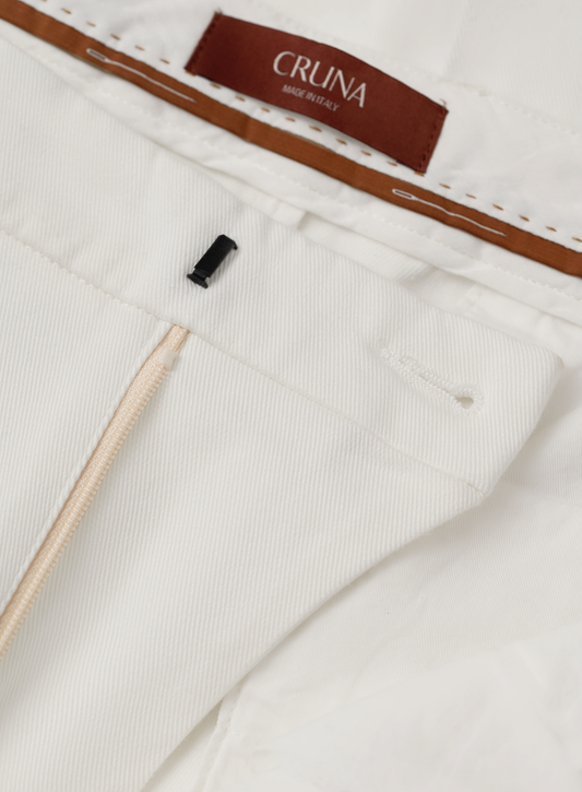 Bundfaltenhose aus Baumwolle