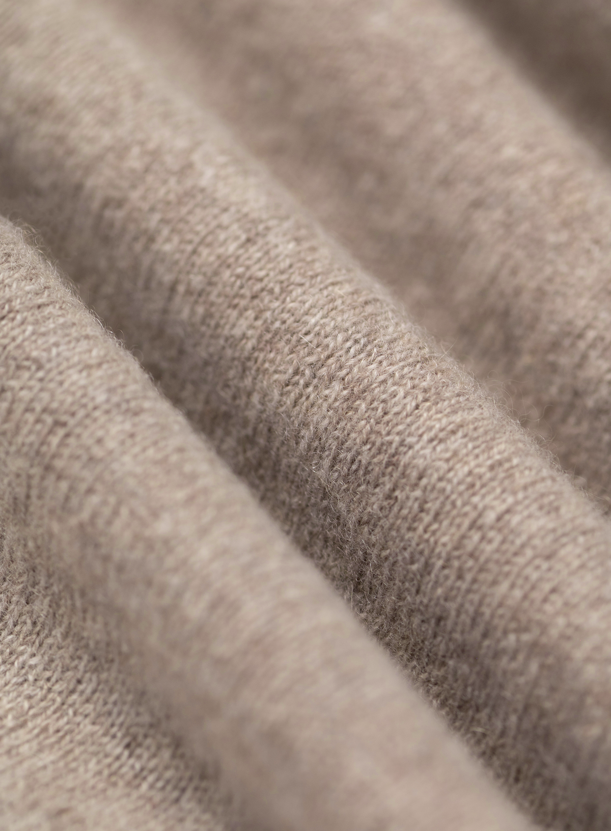 Buttonless polo in cashmere  | FULL_WIDTH | Beige