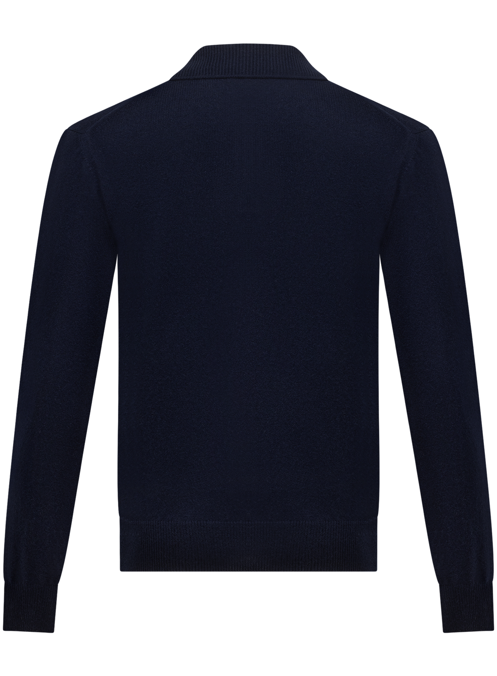 Buttonless polo in cashmere  | BLUE NAVY