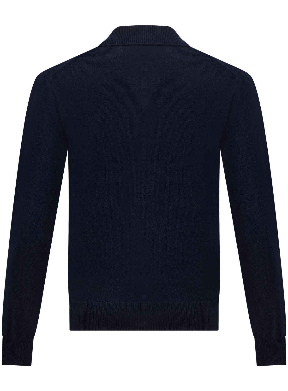 Buttonless polo in cashmere  | BLUE NAVY