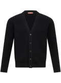 Knoopvest in wol | Zwart
