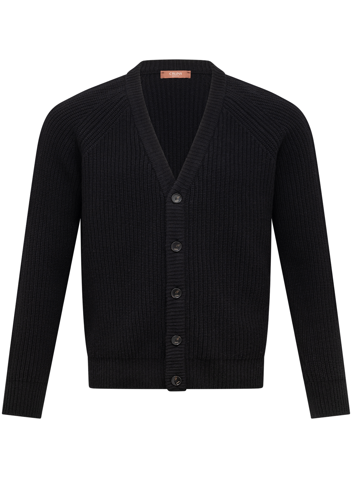 Knoopvest in wol | Zwart