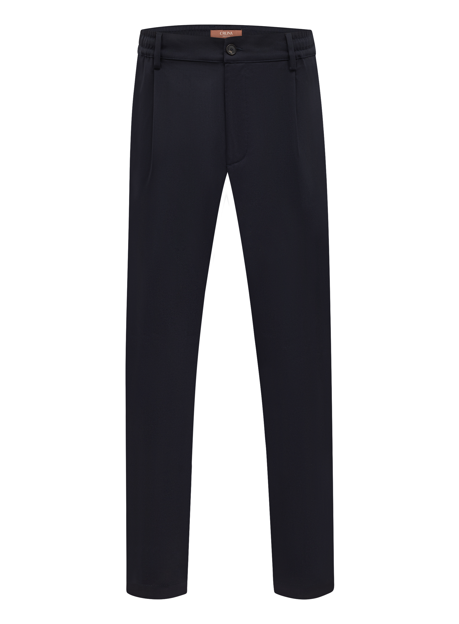 Jog pantalon van technische wol | BLUE NAVY