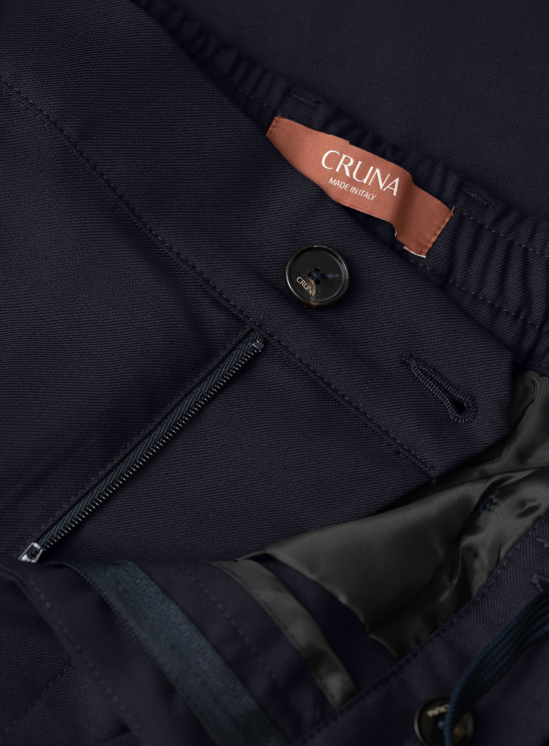 Jog pantalon van technische wol | FULL_WIDTH | BLUE NAVY