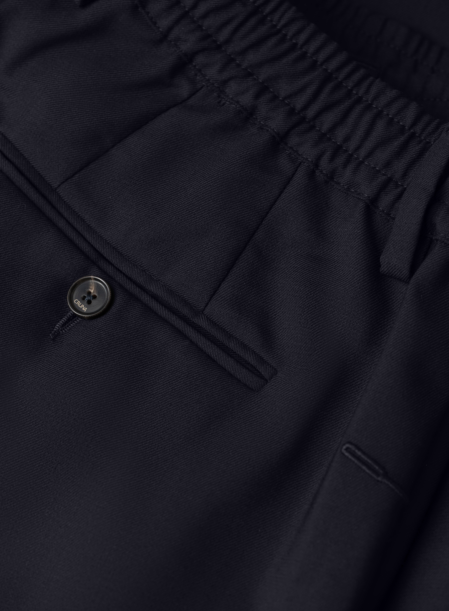 Jog pantalon van technische wol | FULL_WIDTH | BLUE NAVY