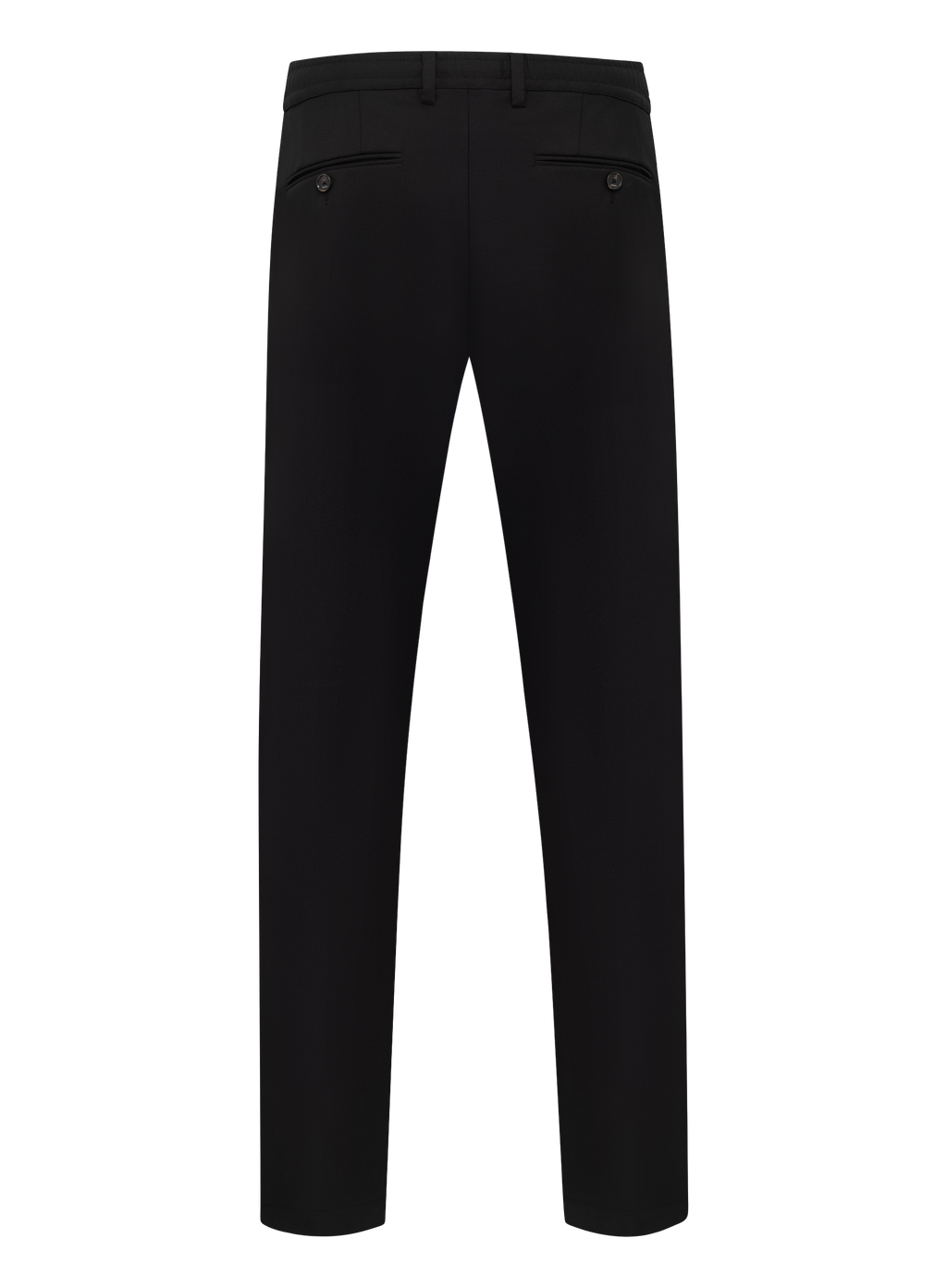 Jog pantalon van technische wol | Zwart