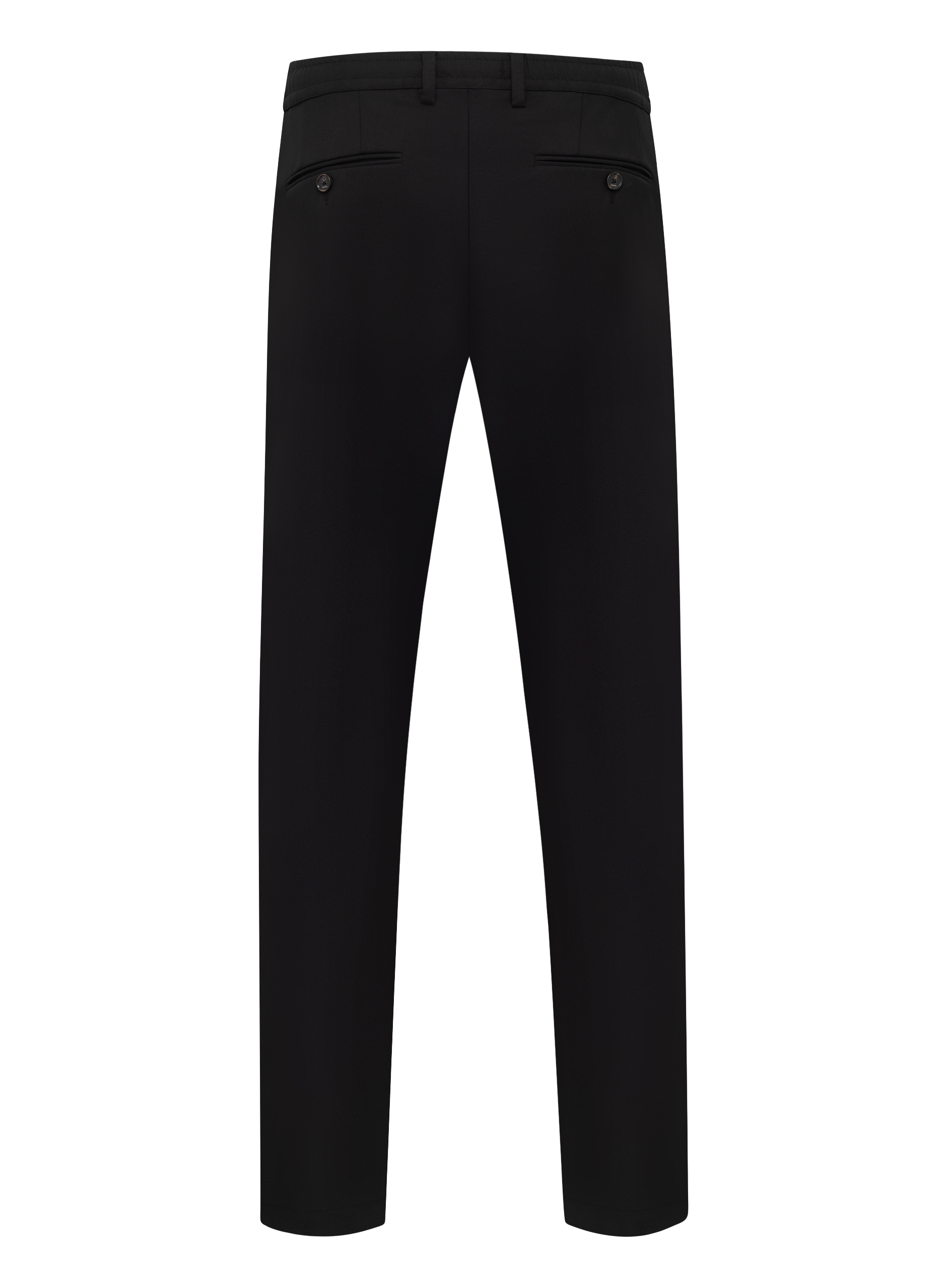 Jog pantalon van technische wol | Zwart