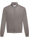 Bomberjack van lichte cashmere flanel | TAUPE