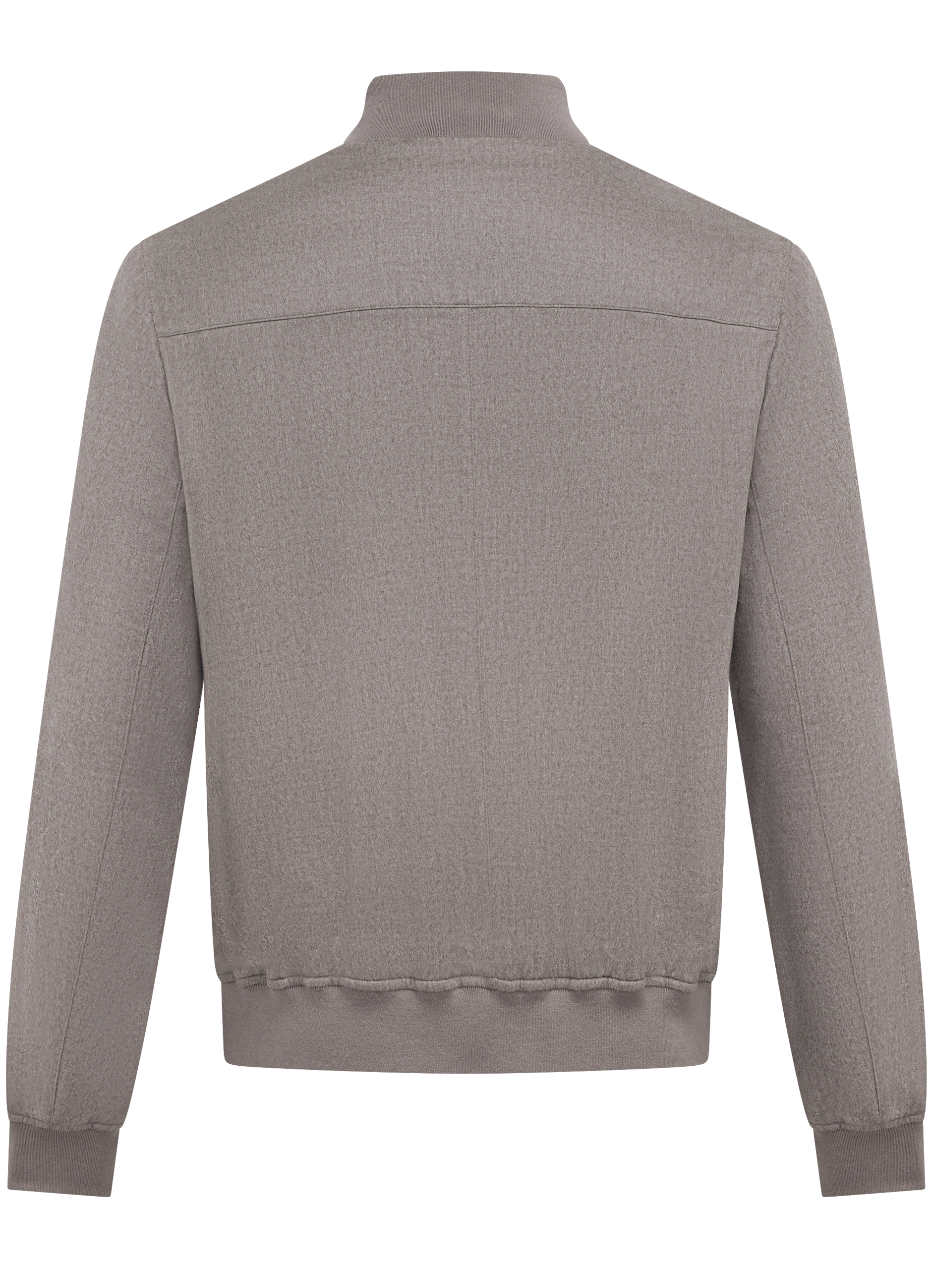 Bomberjack van lichte cashmere flanel | TAUPE