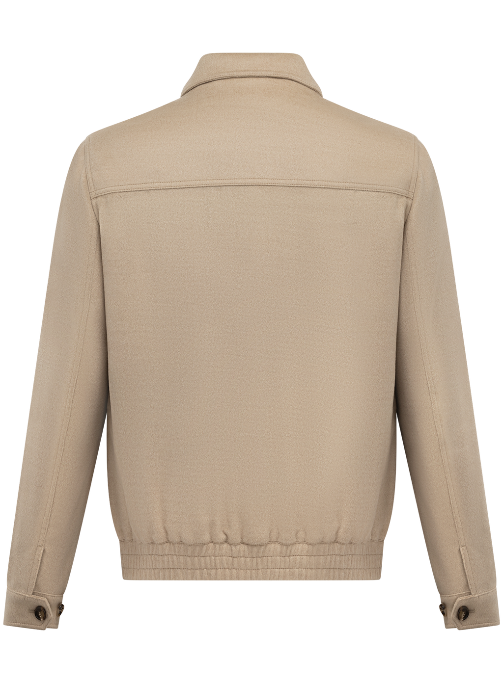 Bomberjack van scheerwol met ritssluiting | Beige