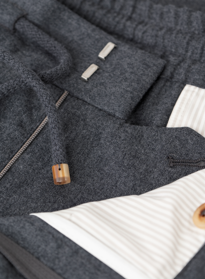 Jog pantalon in wol | FULL_WIDTH | Grijs