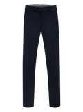 Pantalon van fijngeweven katoen | BLUE NAVY