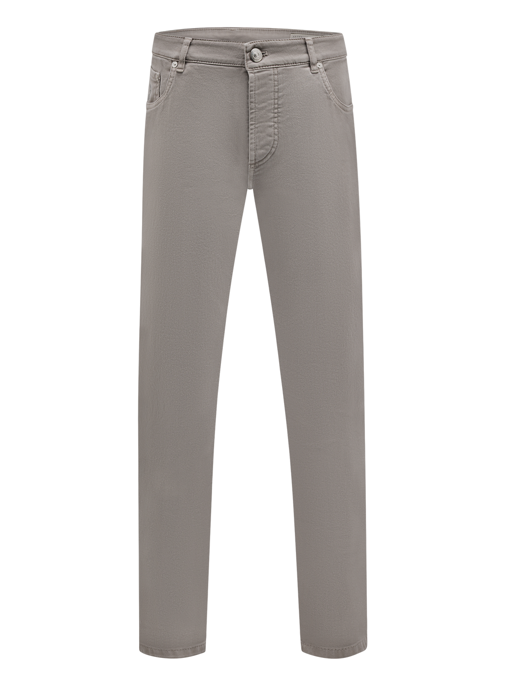 5-pocket jeans van garment-dyed denim | TAUPE GRIJS