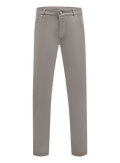 5-pocket jeans van garment-dyed denim | TAUPE GRIJS