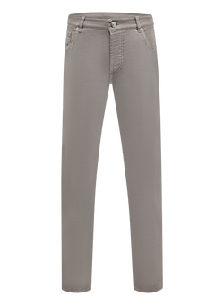 5-pocket jeans van garment-dyed denim | TAUPE GRIJS