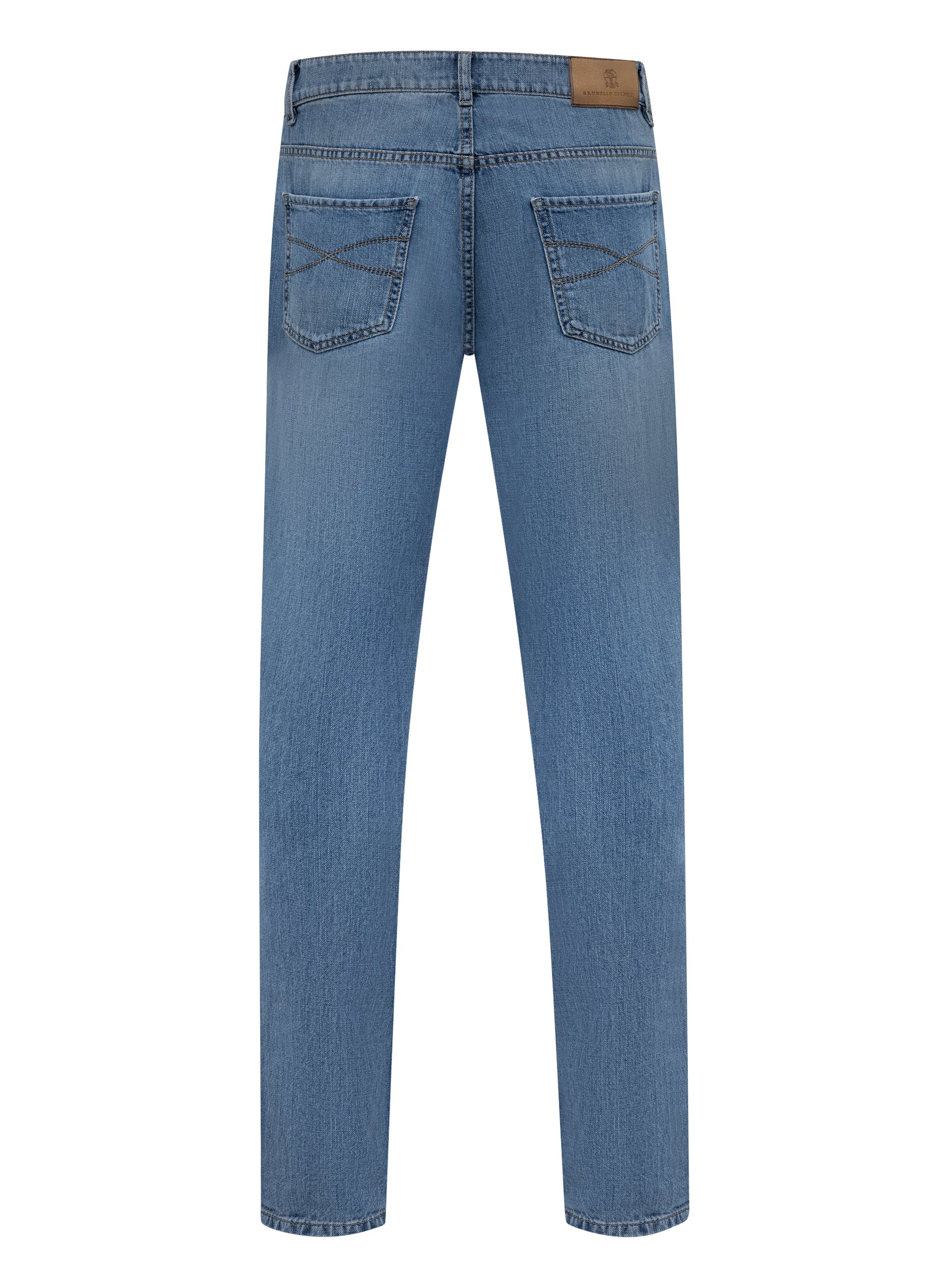 5 -pocket jeans van lichtgewicht Japans denim | L.Blauw