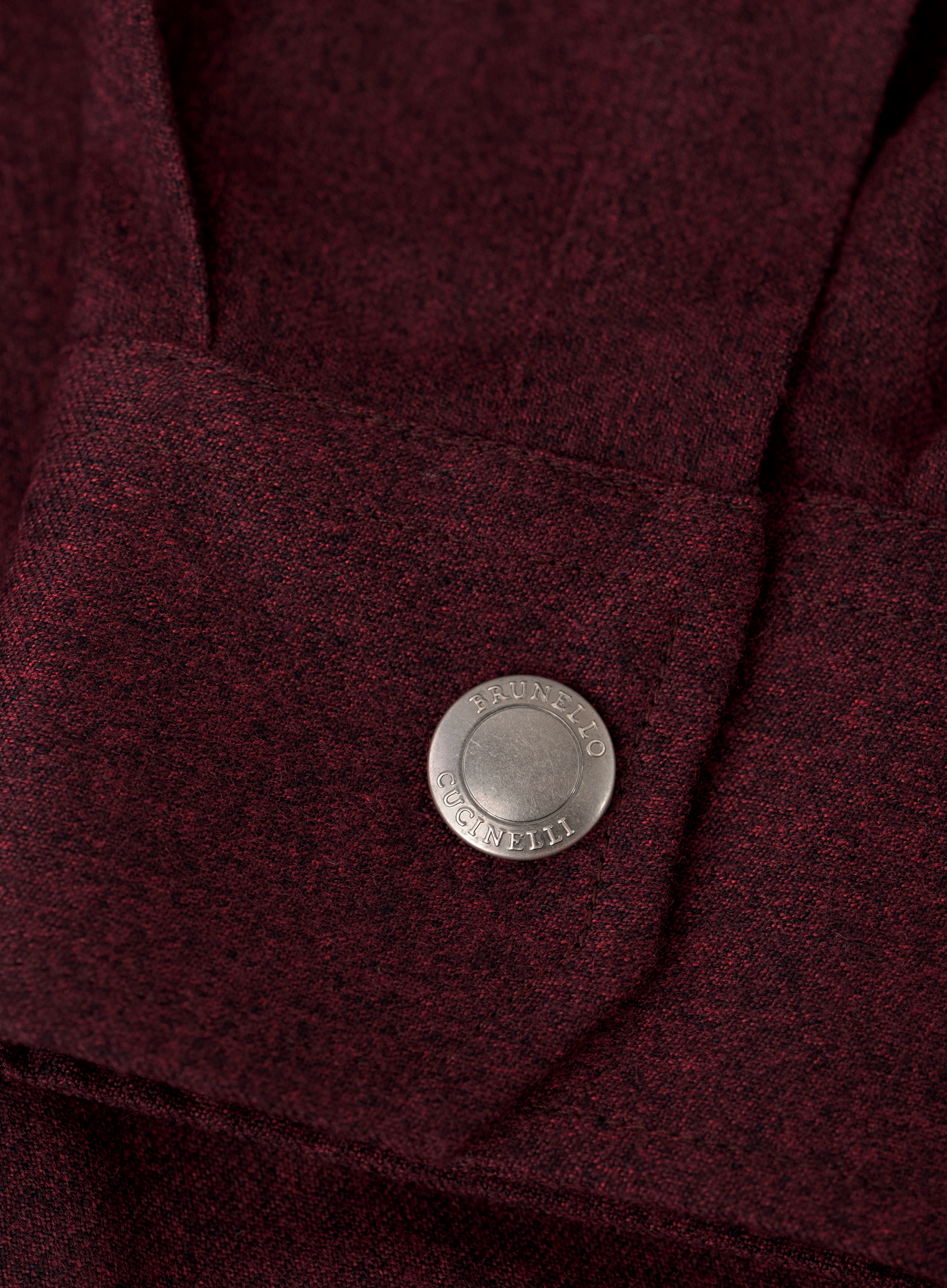 Flanel overshirt van scheerwol | FULL_WIDTH | Bordeaux
