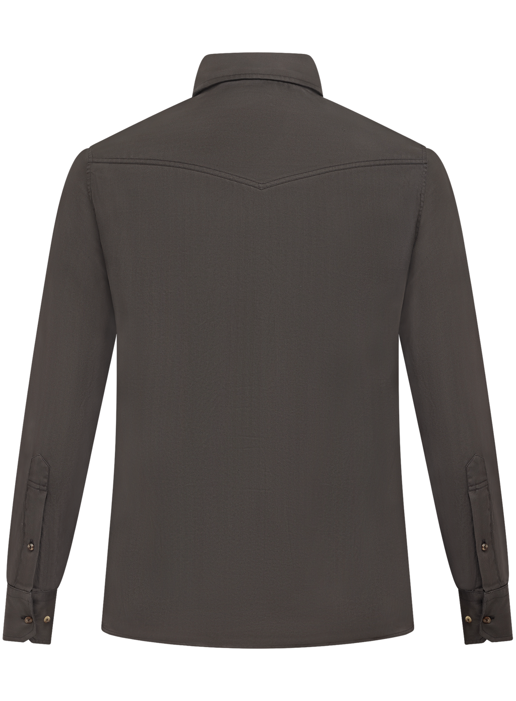 Garment-dyed western overhemd van katoen | D.Bruin