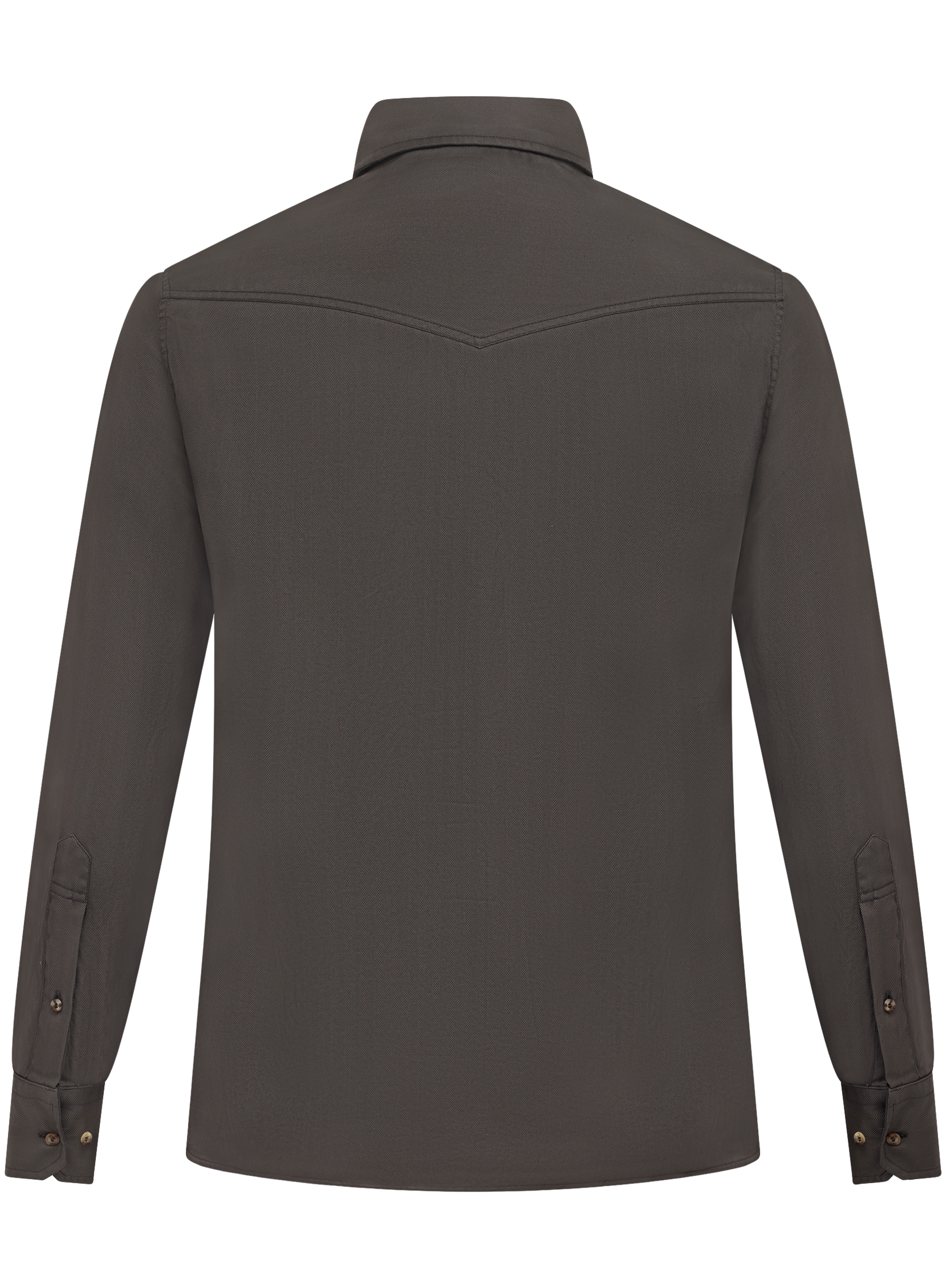 Garment-dyed western overhemd van katoen | D.Bruin