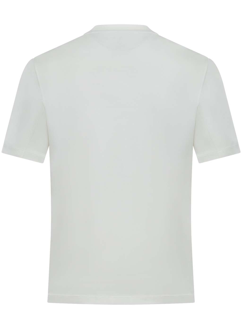 T-shirt van katoen met logodetail | Wit