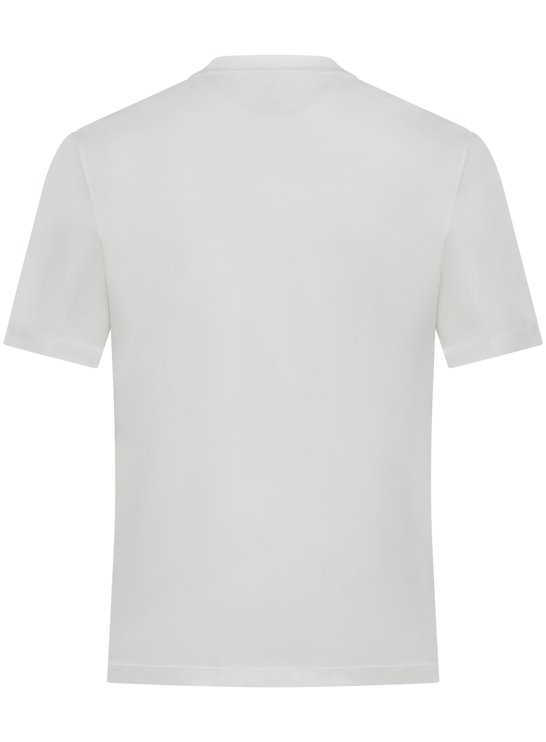 T-shirt van katoen met logodetail | Wit