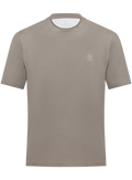 T-shirt in katoen | TAUPE BEIGE