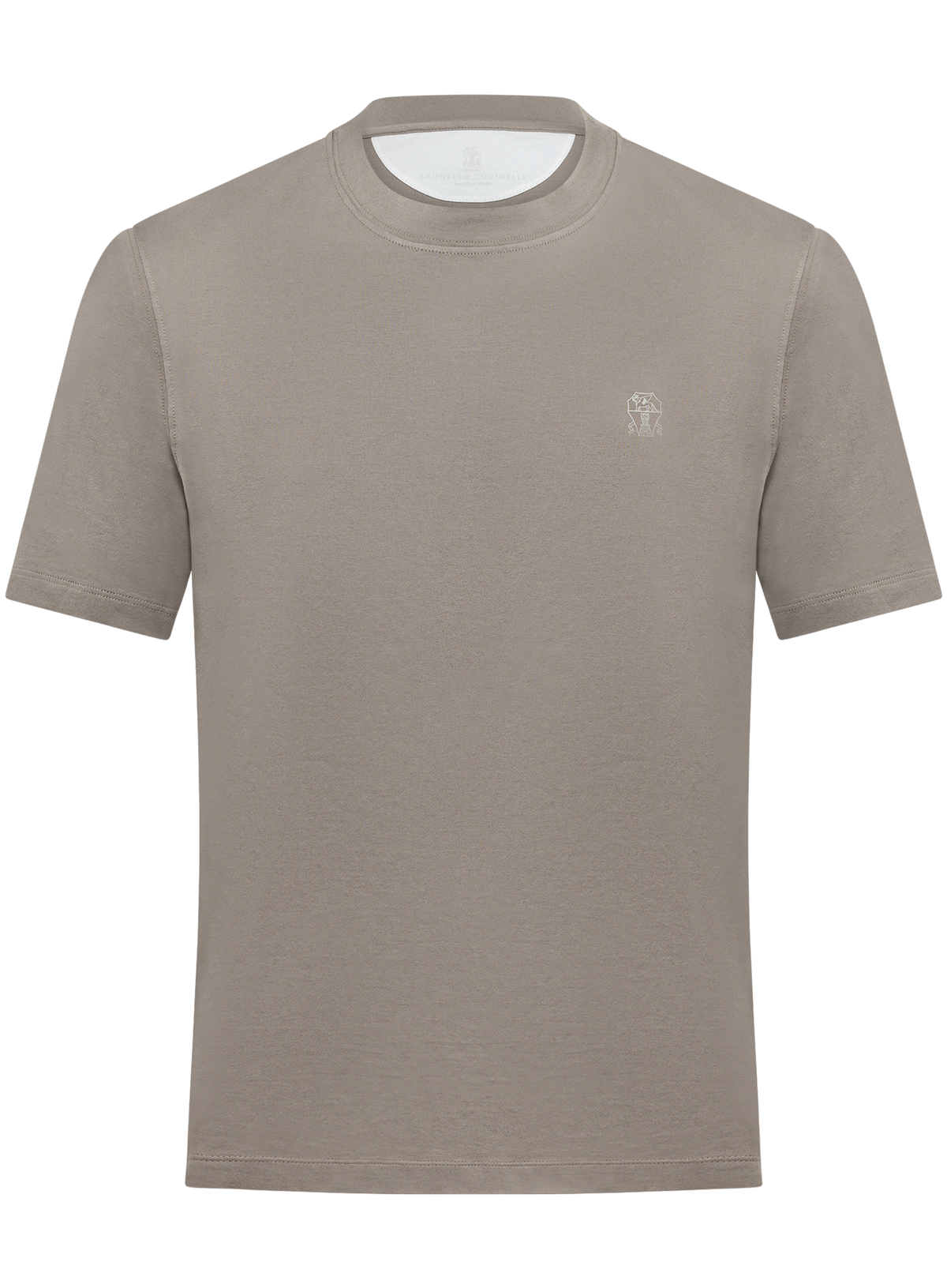 T-shirt in katoen | TAUPE BEIGE