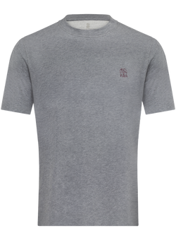 T-shirt in katoen | Grijs
