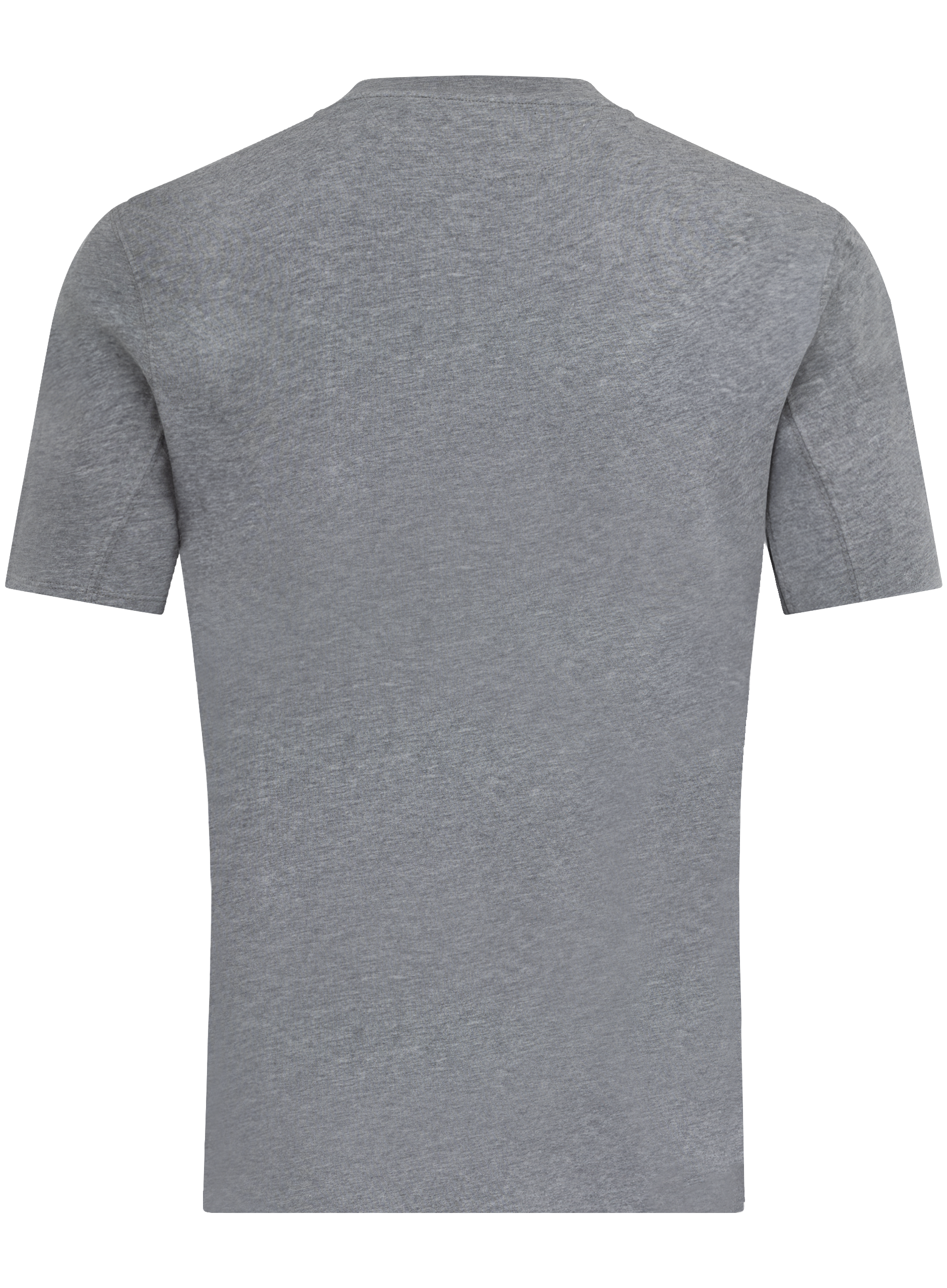 T-shirt van katoen met logodetail | Grijs