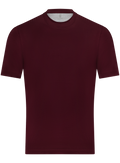 T-shirt in jersey katoen | Bordeaux