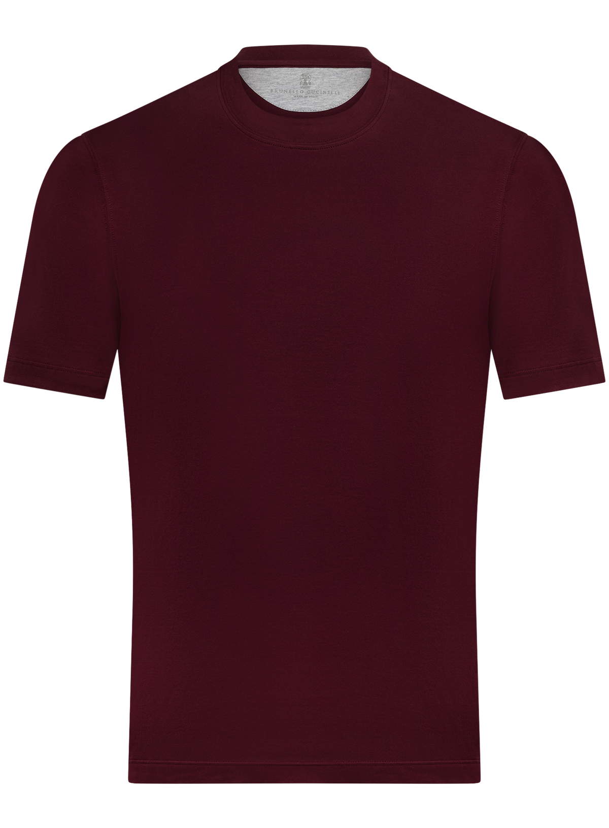 T-shirt in jersey katoen | Bordeaux