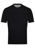 T-shirt van jersey katoen | Zwart