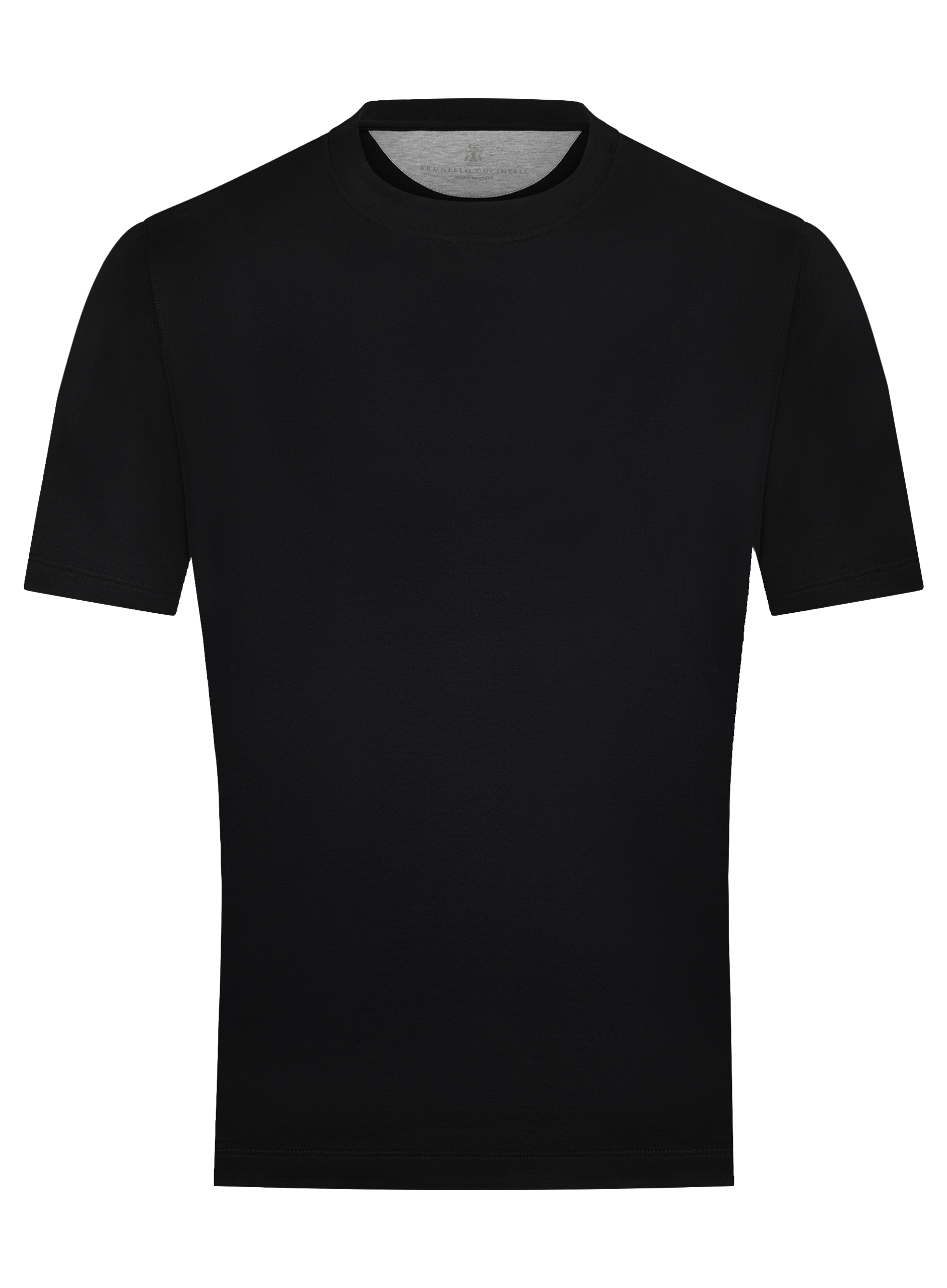 T-shirt van jersey katoen | Zwart