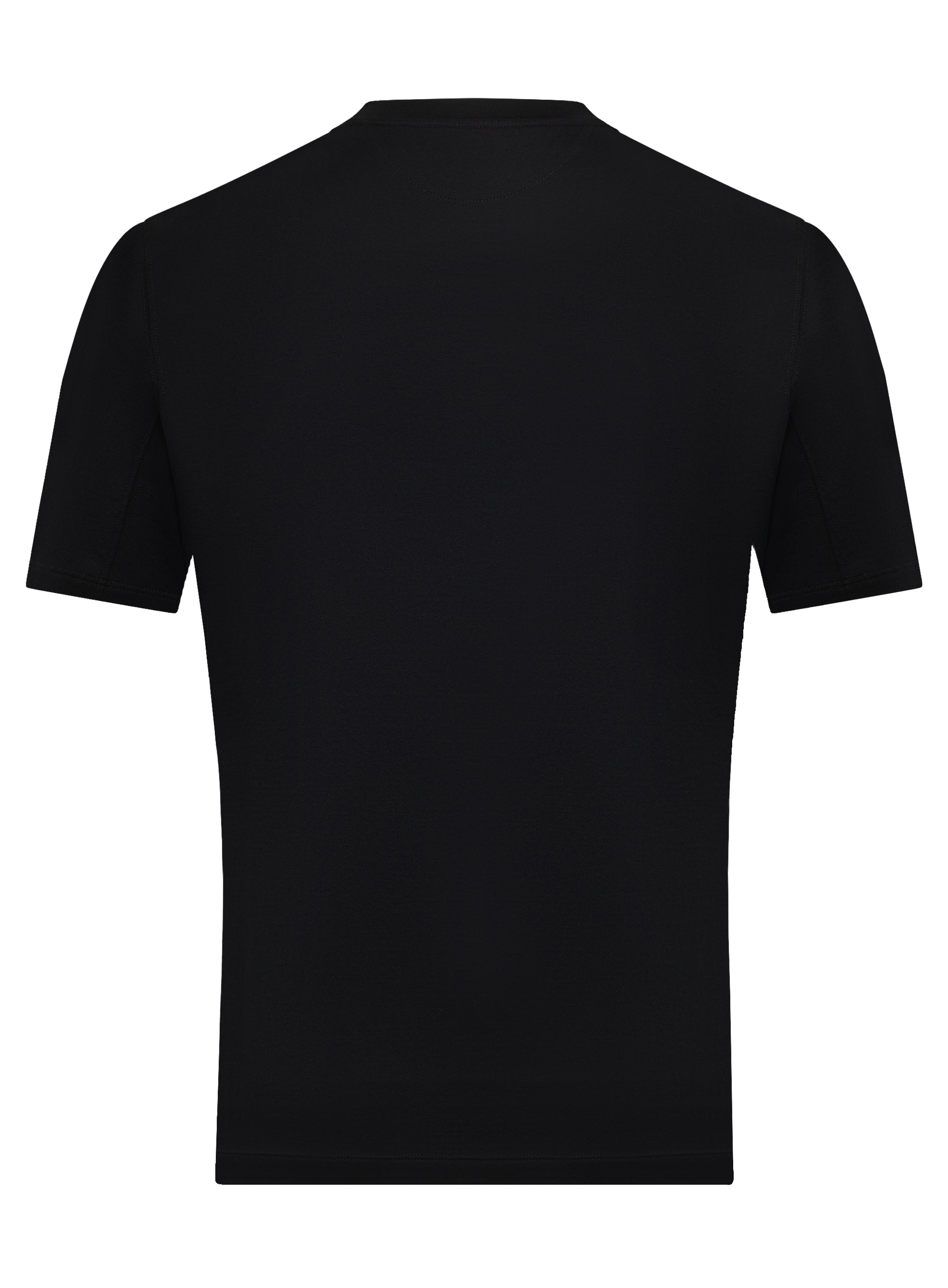 T-shirt van jersey katoen | Zwart