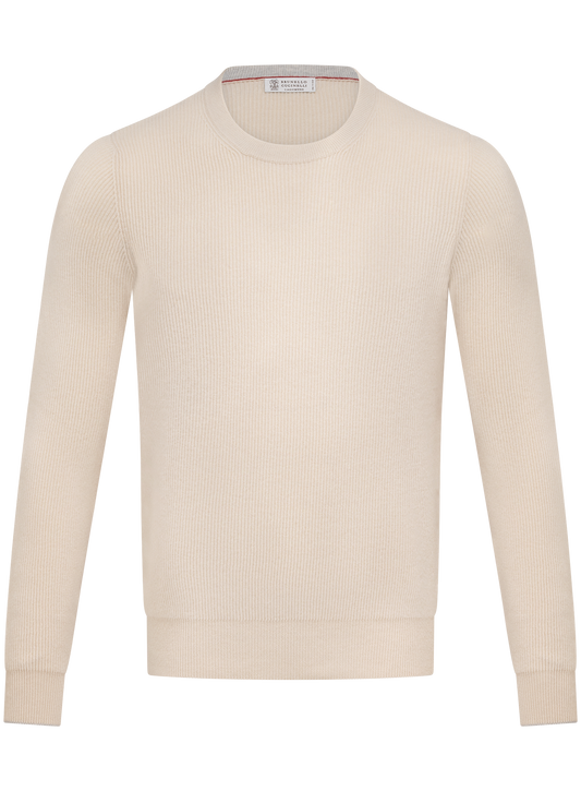 Ronde hals trui in cashmere