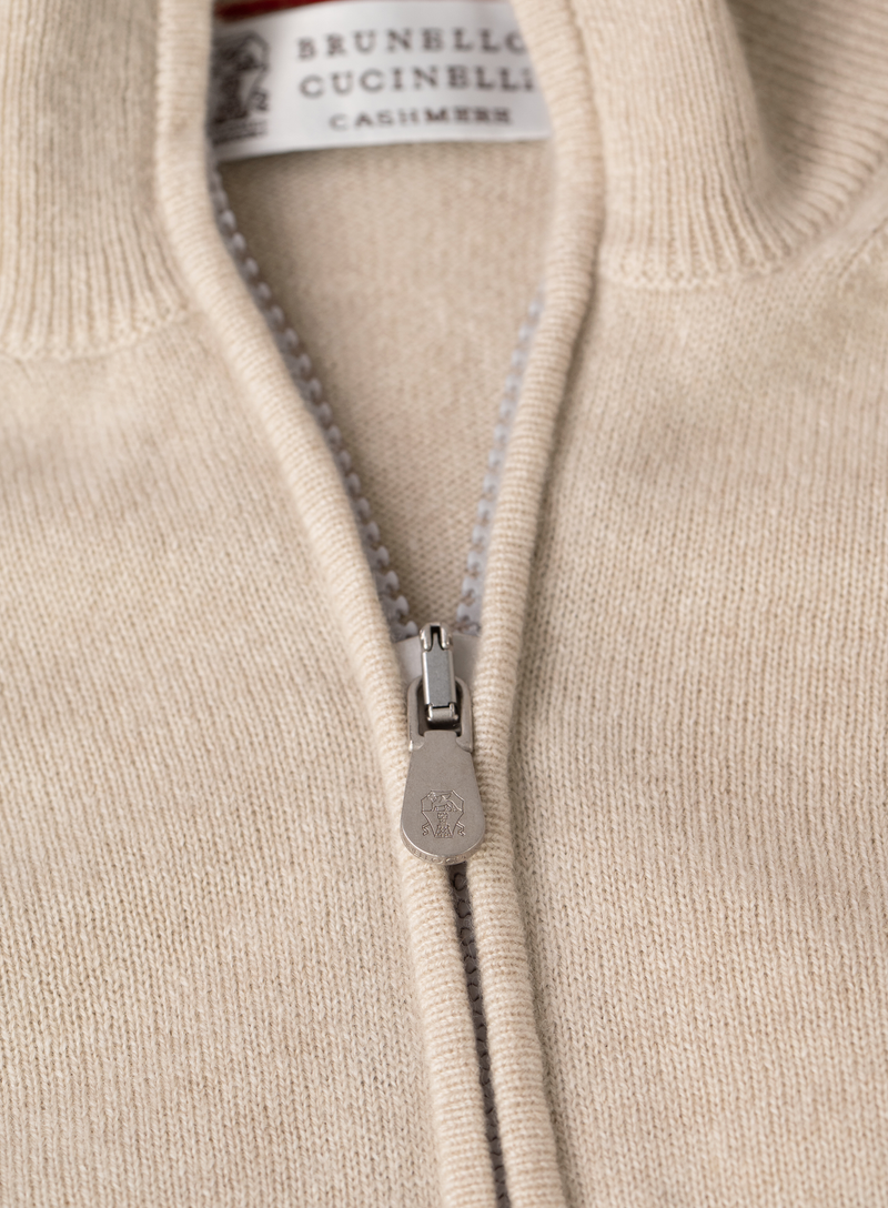 Half-zip trui van cashmere | FULL_WIDTH | Beige