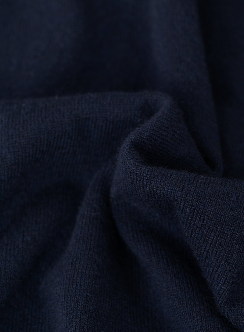 Half-zip vest in cashmere | FULL_WIDTH | BLUE NAVY