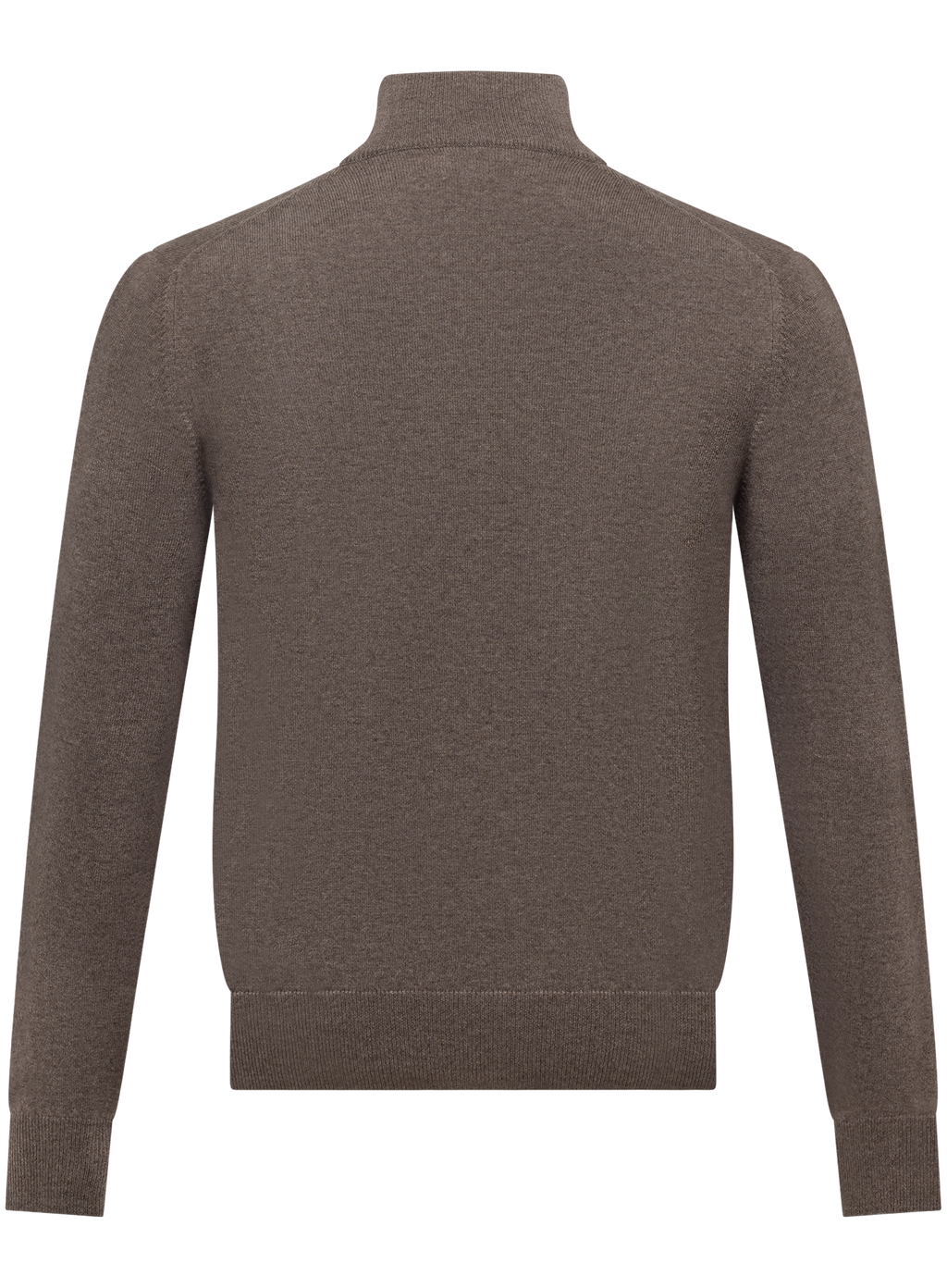 Ritsvest van cashmere met opstaande kraag | TAUPE