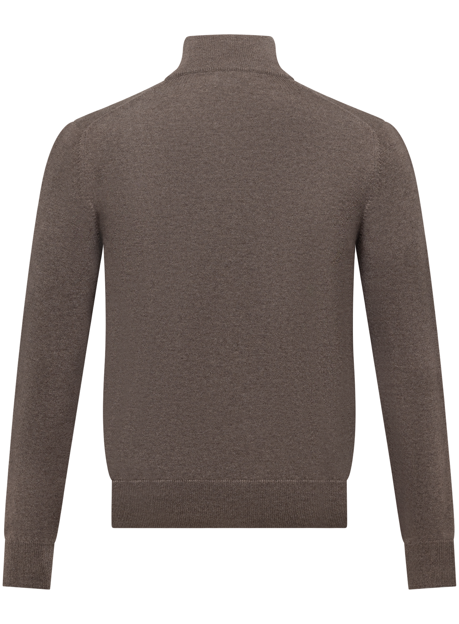 Ritsvest van cashmere met opstaande kraag | TAUPE