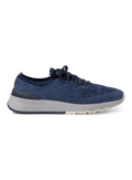 Knitted sneakers van gemêleerd katoen | Blauw