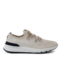 Knitted sneakers van katoen | Beige Melee