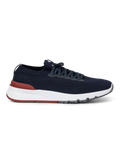 Sneakers van katoen en kalfsleer | BLUE NAVY