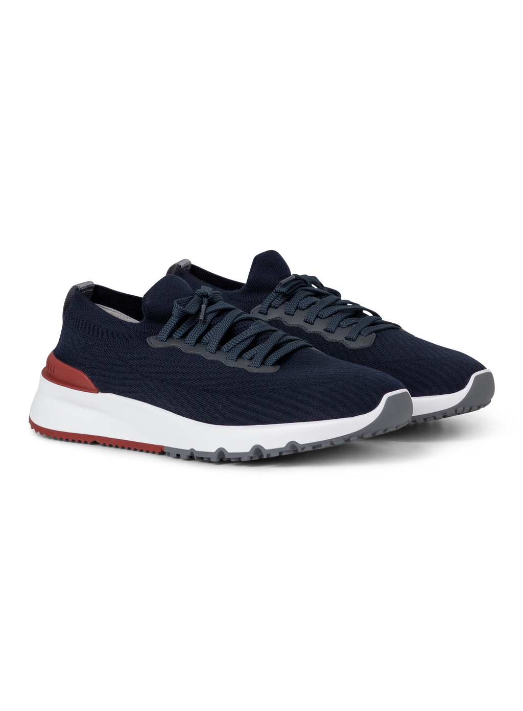 Sneakers van katoen en kalfsleer | BLUE NAVY