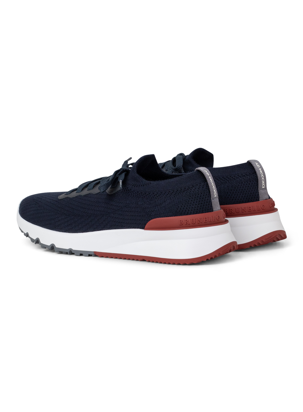 Sneakers van katoen en kalfsleer | BLUE NAVY